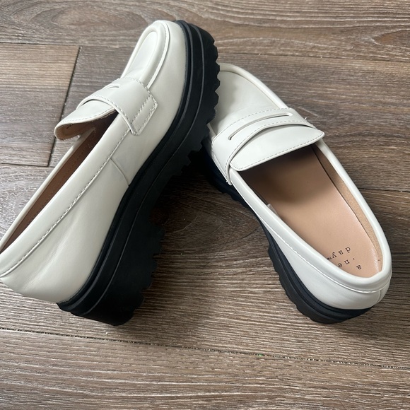 a new day Shoes - NWOT Black and White Platform Loafers